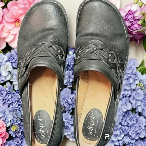 Softspots leather Clogs  Woman's Size 10 in excellent condition. - Picture 1 of 5